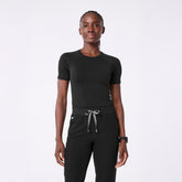 Salta Seamless Short-Sleeve Underscrub - Black