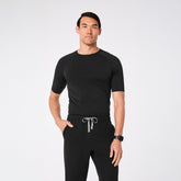 Makato Seamless Short-Sleeve Underscrub - Black