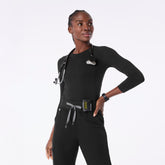 Salta Seamless ¾ Sleeve Underscrub - Black