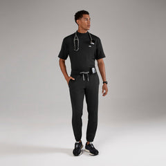 Forster Slim Jogger Scrub Pant - Black