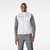 Metallic Puffer Vest - Silver Frost