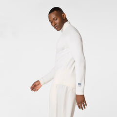 FIGS x Team USA Mock-Neck Long-Sleeve Underscrub - Off White