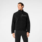 High-Pile Fleece Pullover - Black
