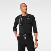Makato Seamless ¾ Sleeve Underscrub - Black