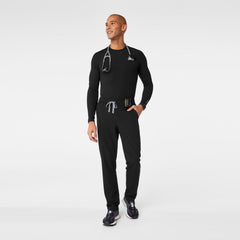 Thomas Ribbed Long-Sleeve Underscrub - Black