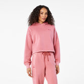 Hayden Vintage Wash Cropped Hoodie Sweatshirt - Berrywood
