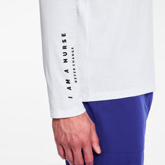 I Am a Nurse Long-Sleeve Underscrub - Optic White