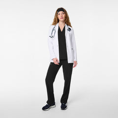 Bellevue Short Slim Lab Coat - White