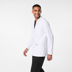 Harlem Short Slim Lab Coat - White