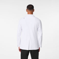 Harlem Short Slim Lab Coat - White