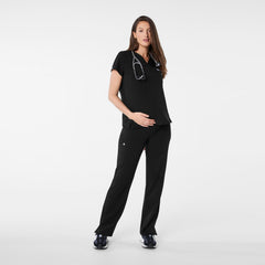 Kade Maternity Straight-Leg Scrub Pant - Black