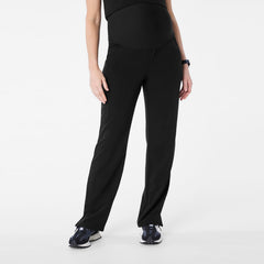 Kade Maternity Straight-Leg Scrub Pant - Black