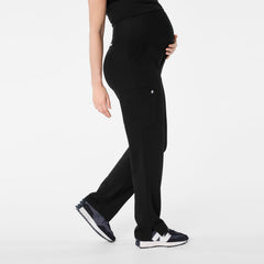 Kade Maternity Straight-Leg Scrub Pant - Black