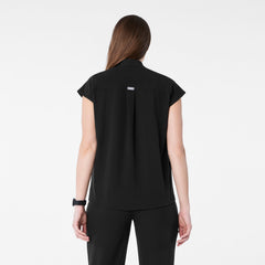 Rafaela Maternity Scrub Top - Black