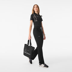 A Very Large Needle Mini Canvas Tote - Black