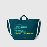 A Very Large Needle Canvas Tote