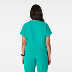 Arua Cropped V-Neck Scrub Top