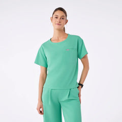 Cabral Relaxed Crew-neck Scrub Top