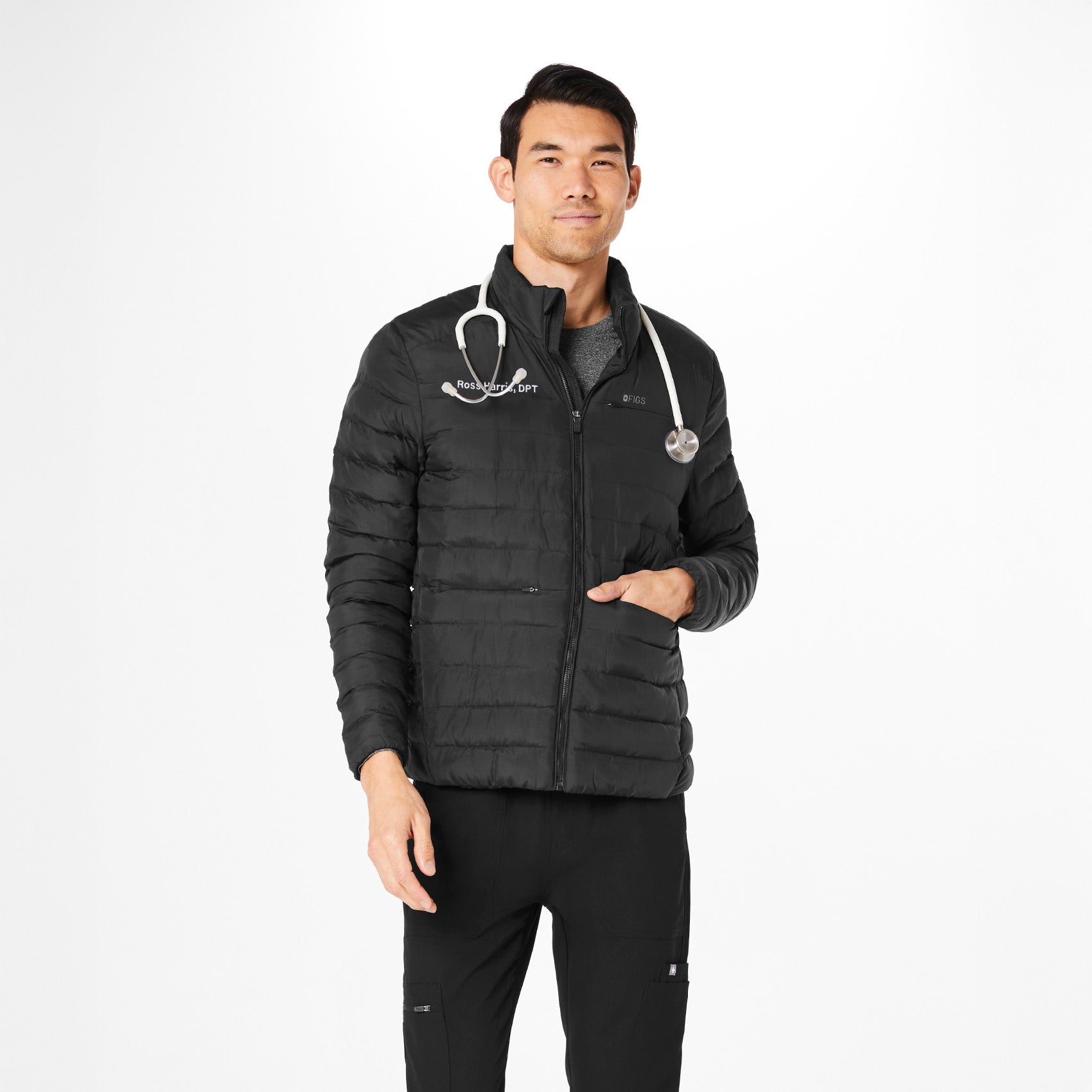 Packable Puffer Jacket - Black