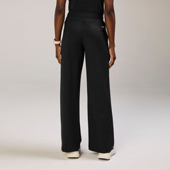 Salina High-Rise Wide-Leg Scrub Pant - Black