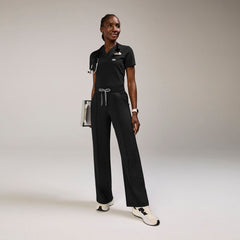Sona Slim Scrub Top - Black