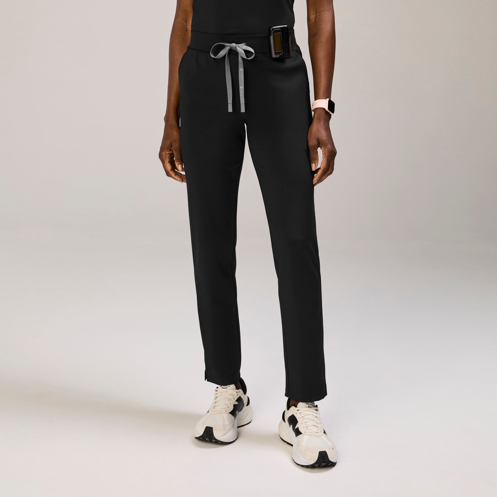 Tena Slim Tapered Scrub Pant - Black