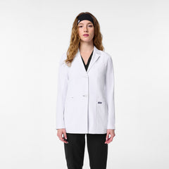 Bellevue Short Slim Lab Coat - White