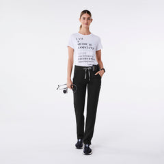 Medical Assistant Short-Sleeve Underscrub - White