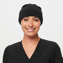 Modern Expandable Scrub Cap - Black
