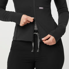 ContourKnit Scrub Jacket™ - Black