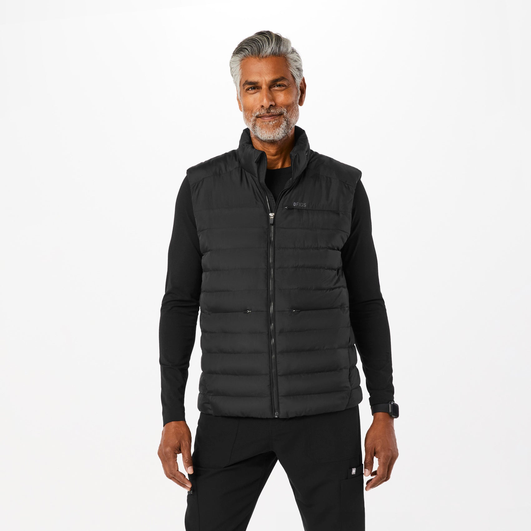 Packable Puffer Vest - Black