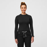 Salta Seamless Long-Sleeve Underscrub - Black