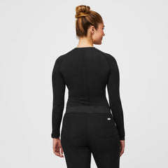 Salta Seamless Long-Sleeve Underscrub - Black