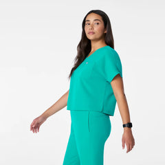 Arua Cropped V-Neck Scrub Top