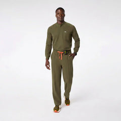 Stratton Henley Long-Sleeved Scrub Top