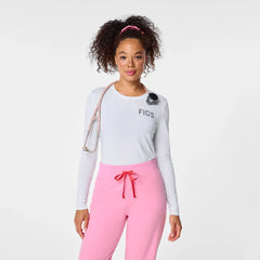 Spring White Long-Sleeved Underscrub