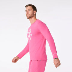 F Cancer Ribbon Long-Sleeved Underscrub