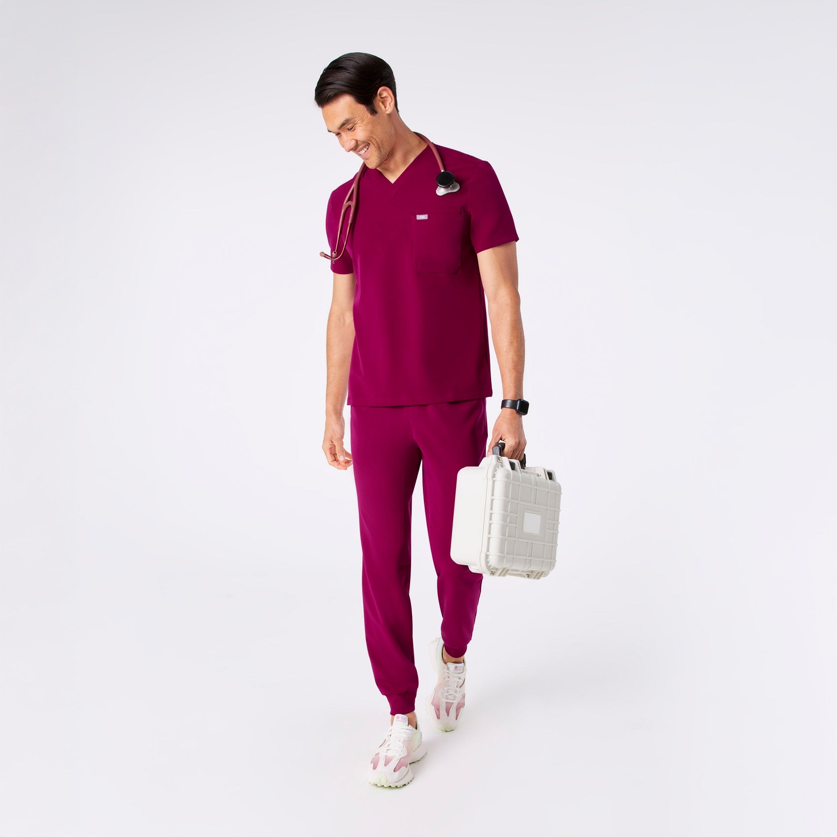 Leon Scrub Top™ - Dark Magenta