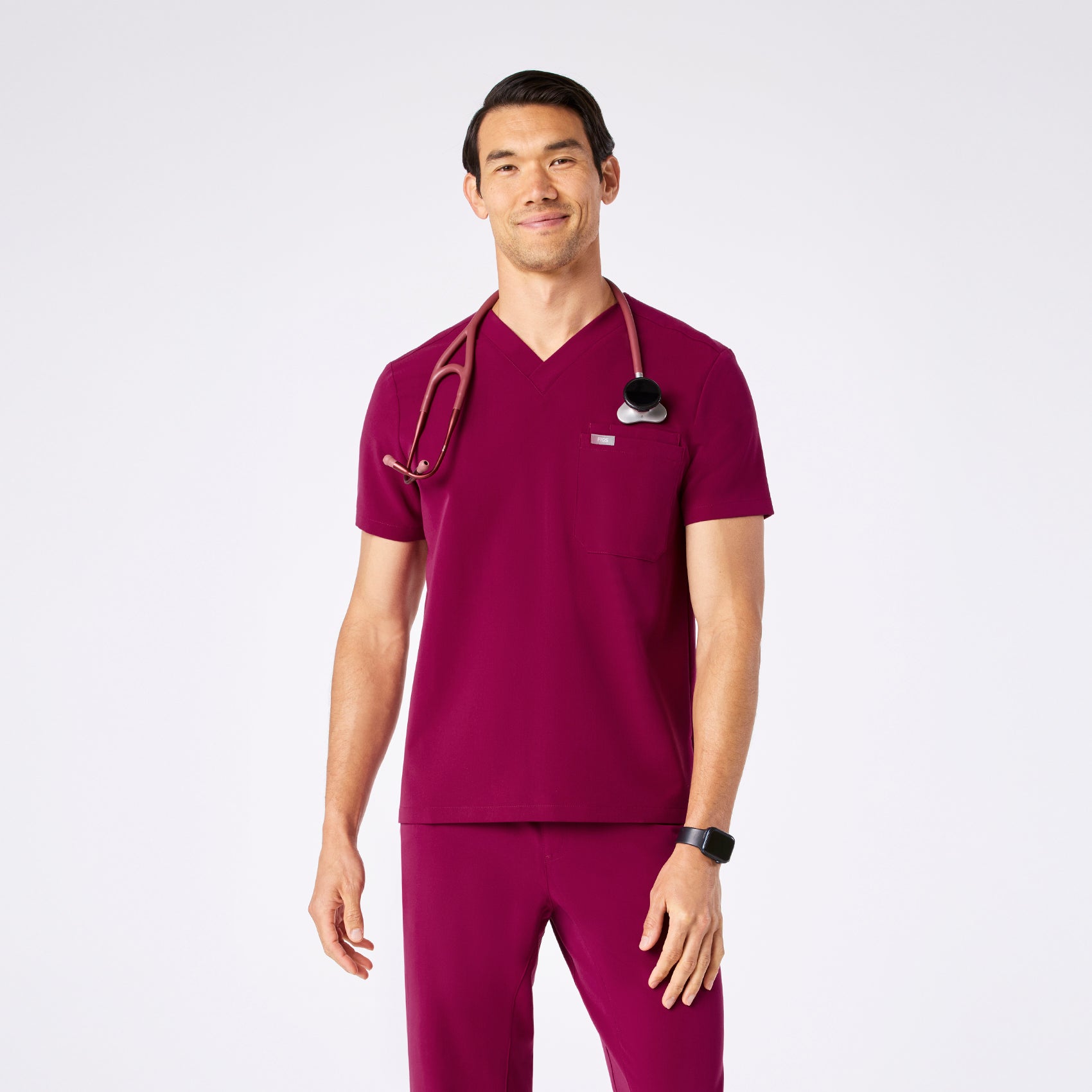 Leon Scrub Top™ - Dark Magenta