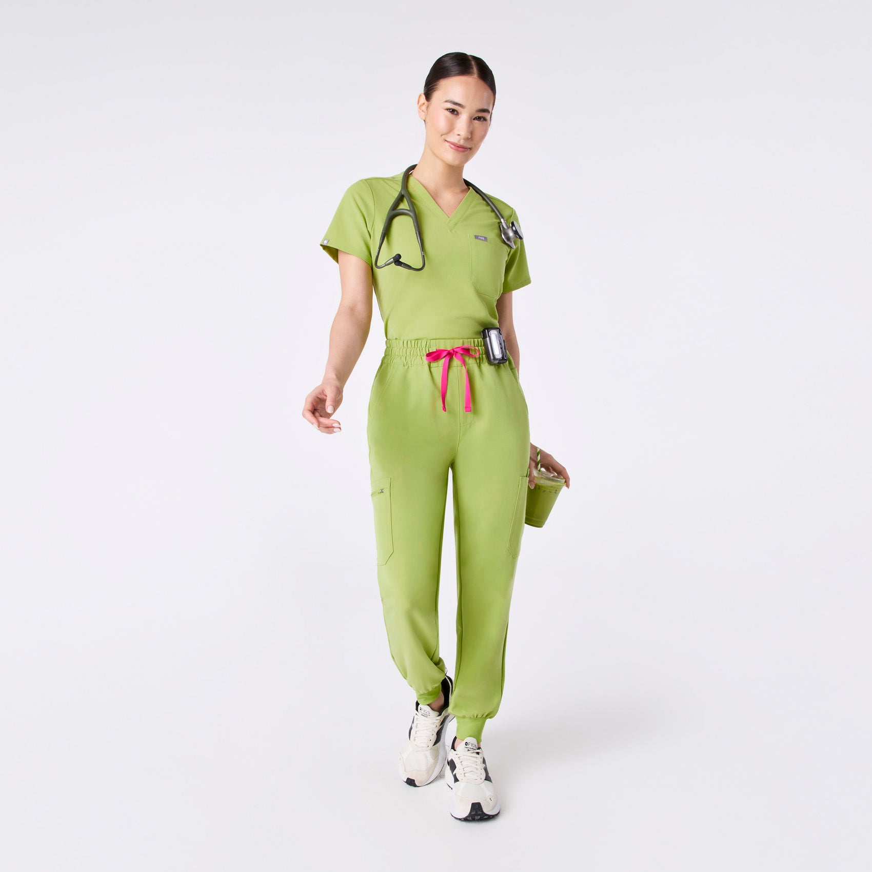 Uman High-Rise Jogger Scrub Pant - Matcha