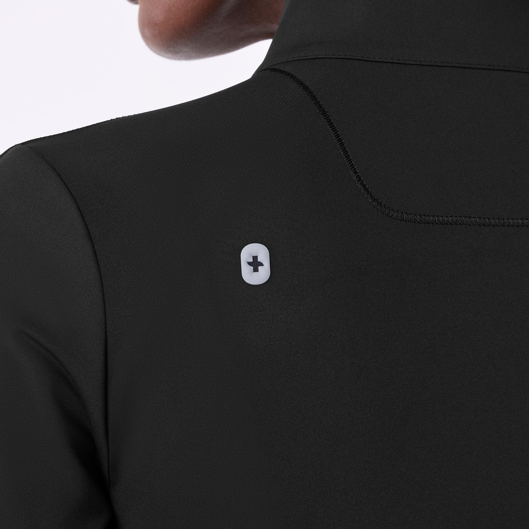 ContourKnit Cropped Scrub Jacket™ - Black