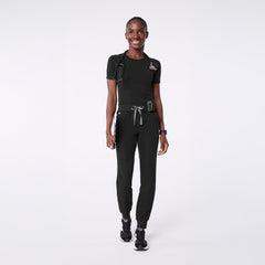 Salta Seamless Short-Sleeve Underscrub - Black