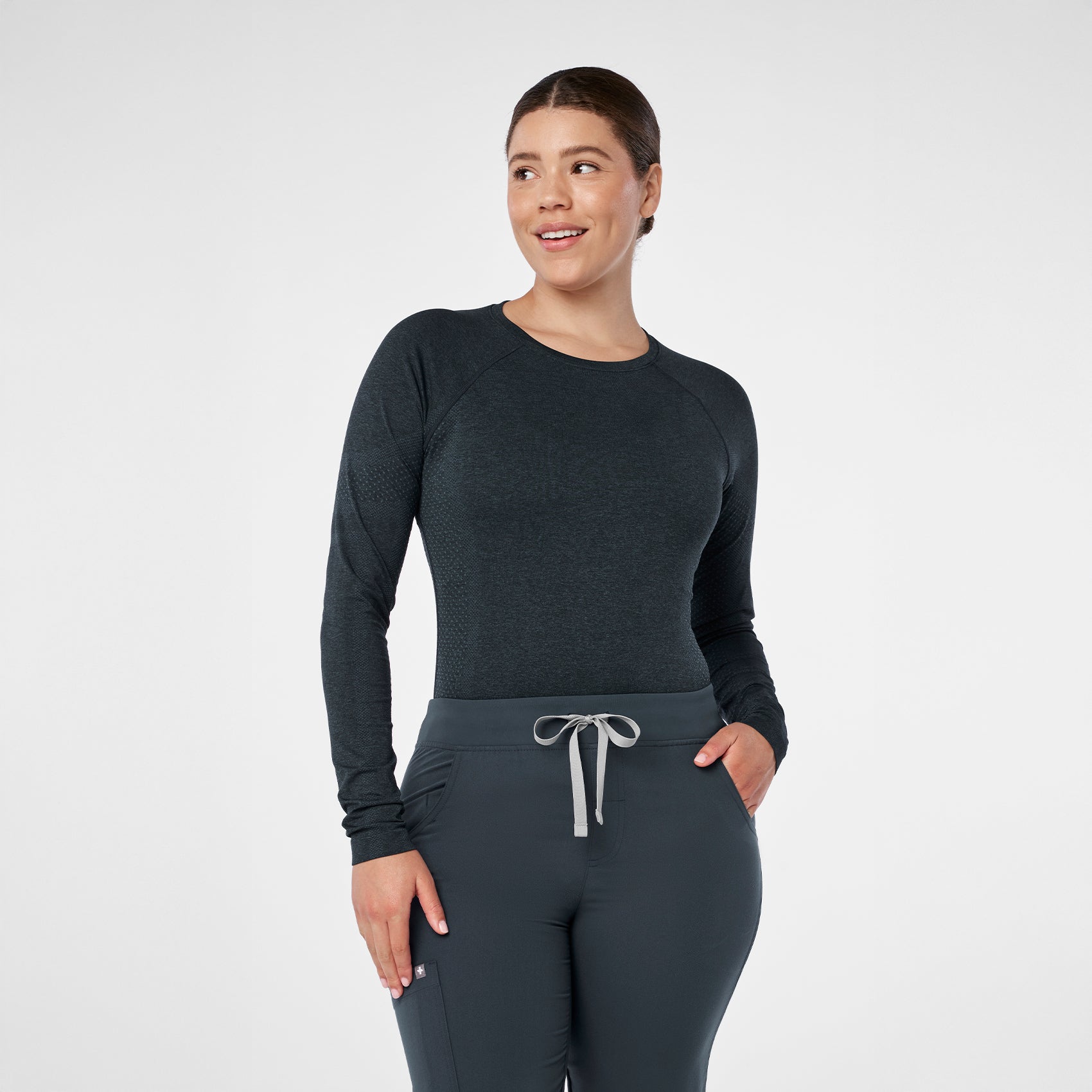 Salta Seamless Long-Sleeve Underscrub - Dark Harbor