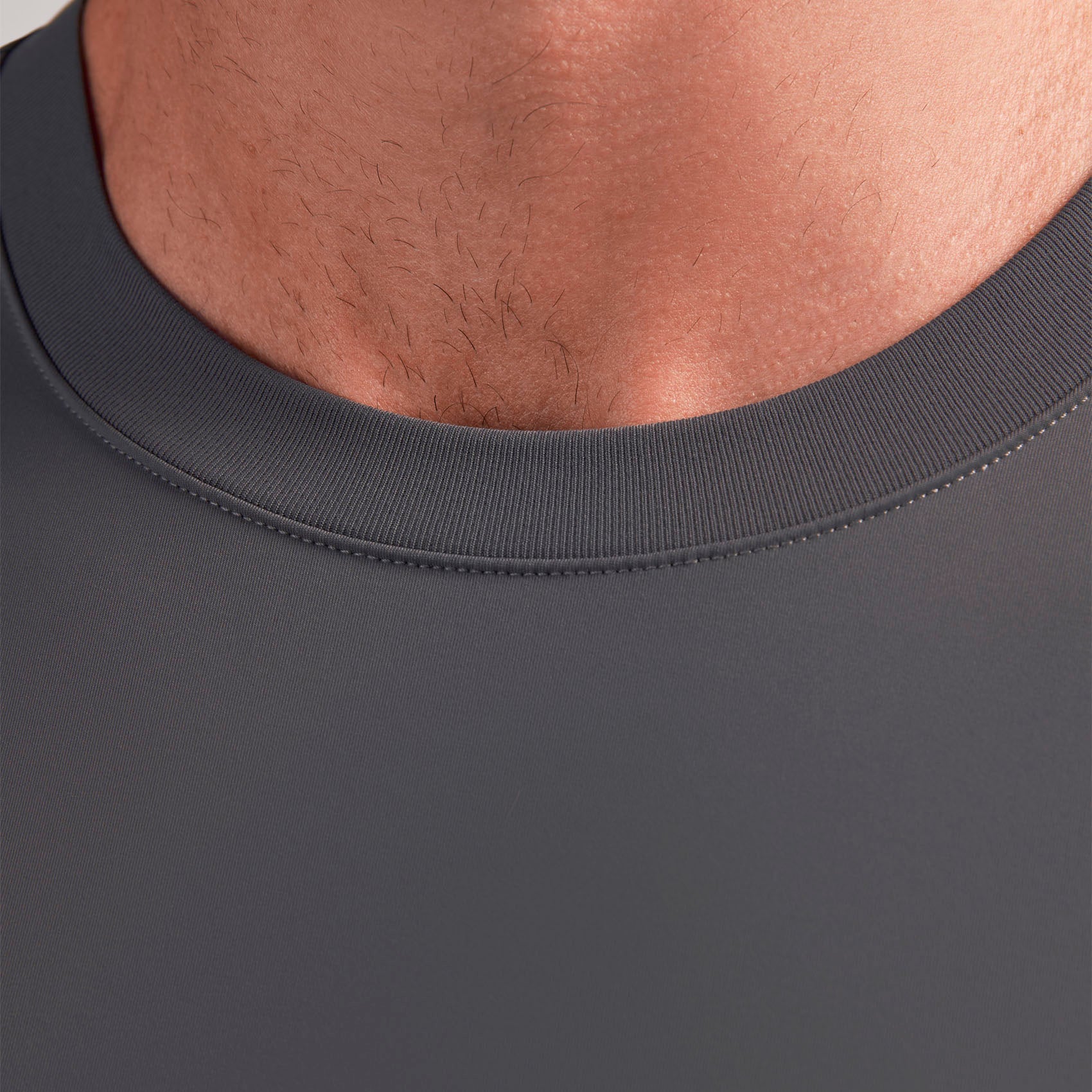 Destin Relaxed Long-Sleeve Scrub Top - Charcoal
