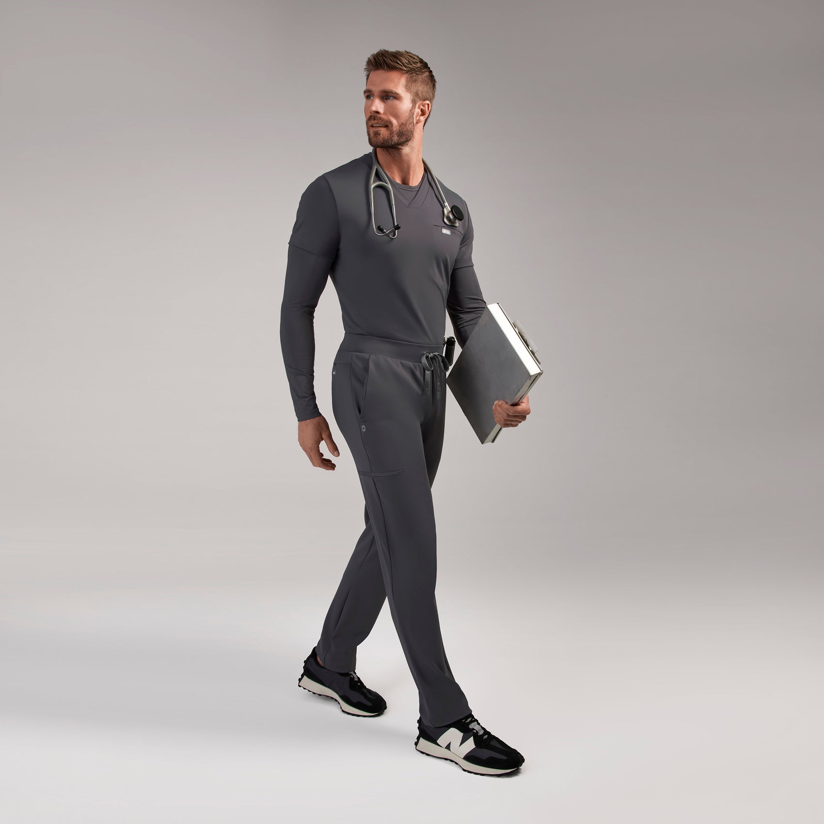 Norris Straight-Leg Scrub Pant - Charcoal
