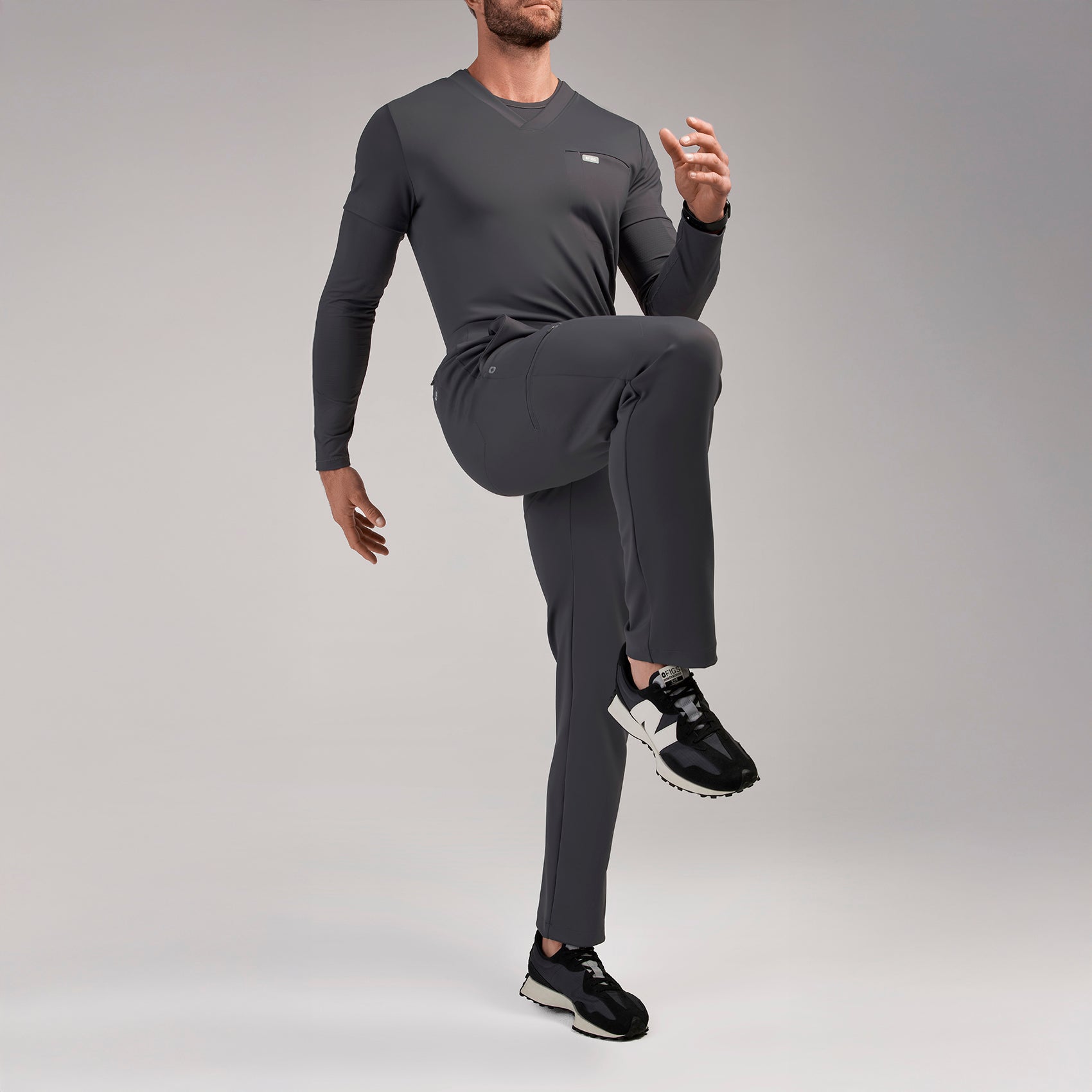 Norris Straight-Leg Scrub Pant - Charcoal