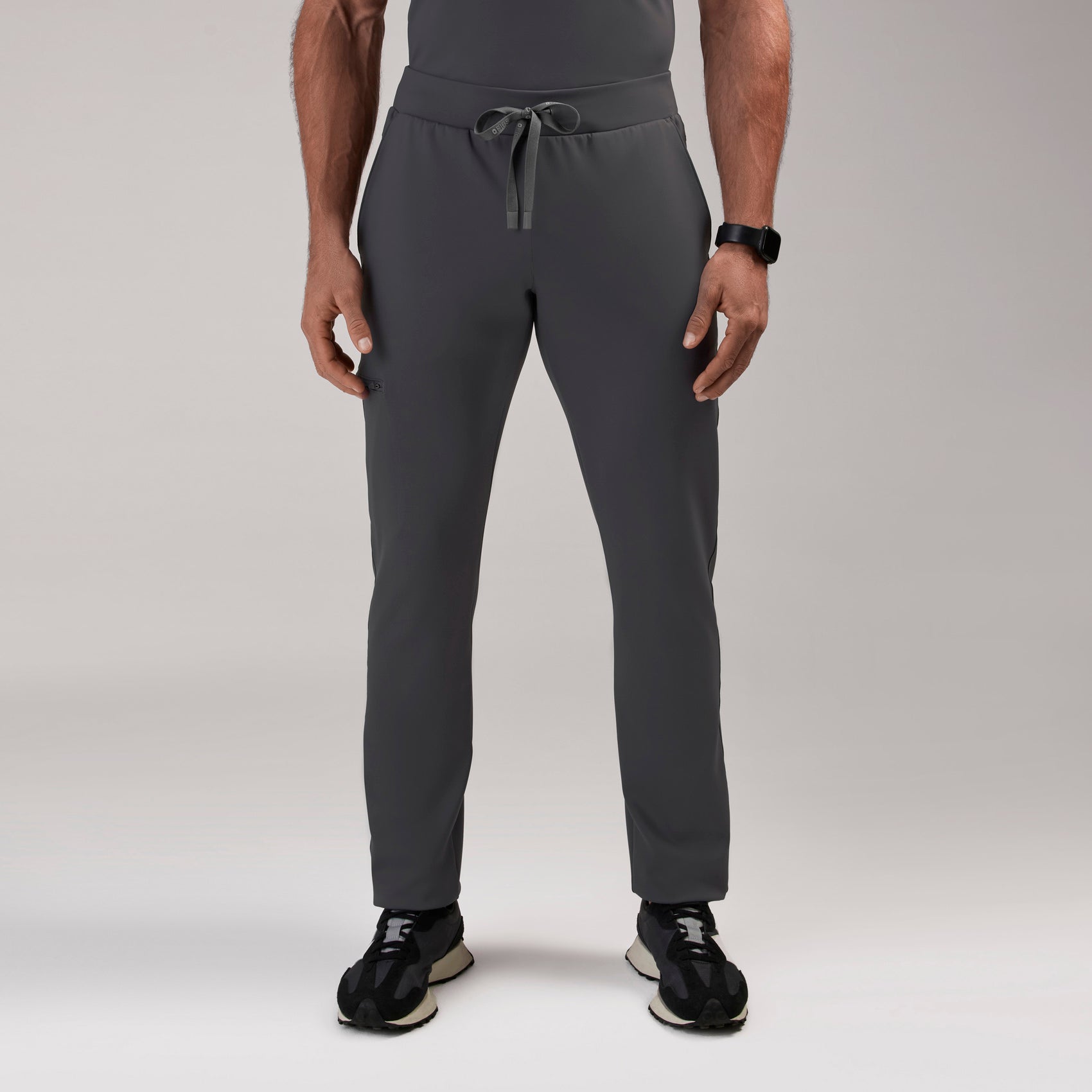 Pierre Slim Tapered Scrub Pant - Charcoal