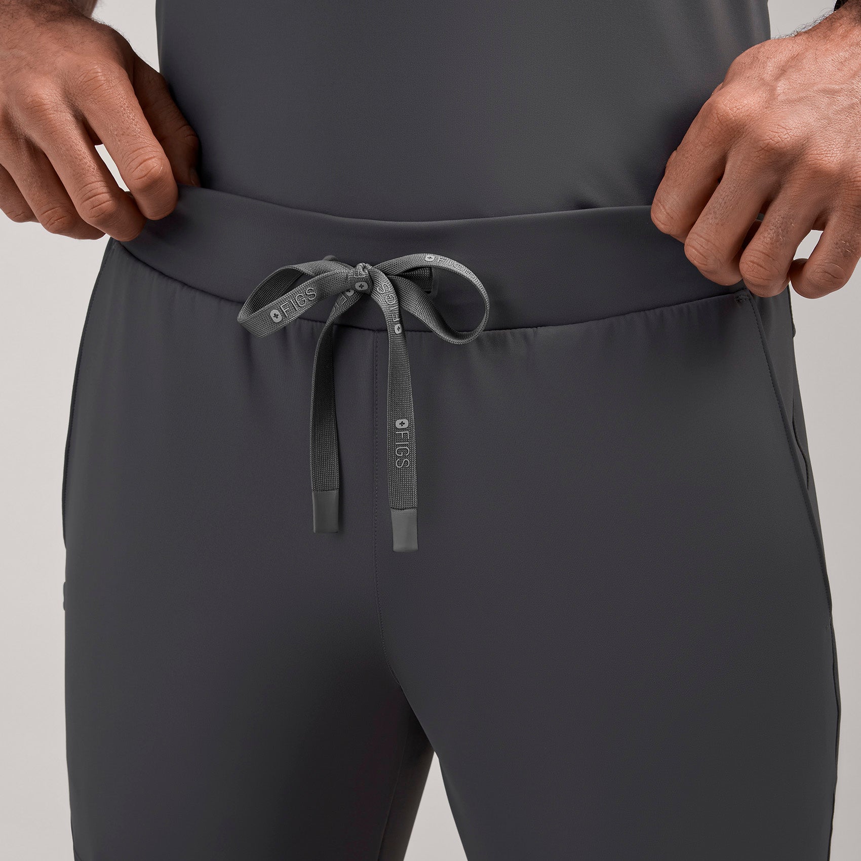 Pierre Slim Tapered Scrub Pant - Charcoal