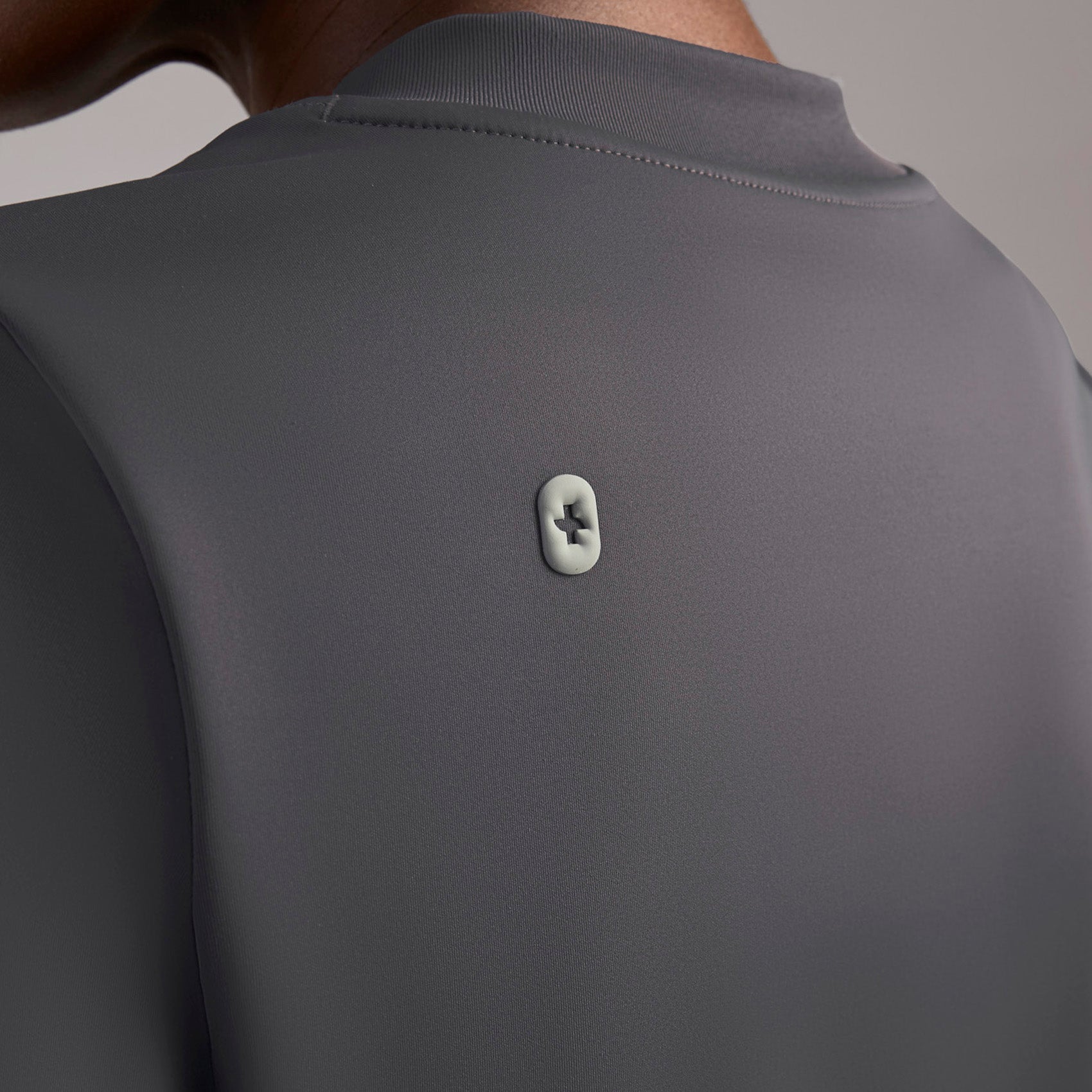 Sona Slim Scrub Top - Charcoal