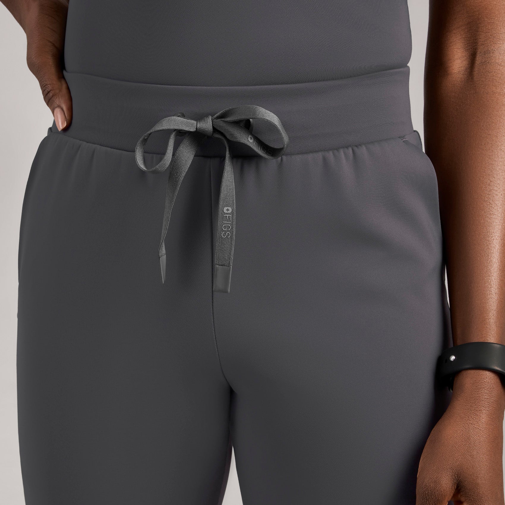 Tena Slim Tapered Scrub Pant - Charcoal
